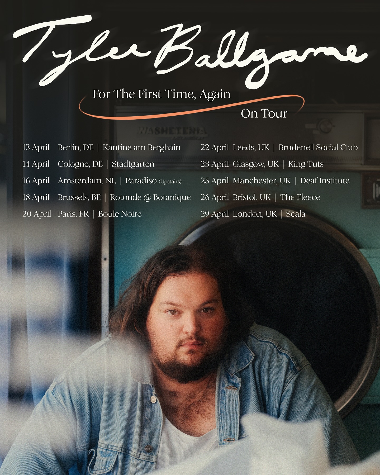 Tyler Ballgame For The First Time on Tour Tour Poster 2026